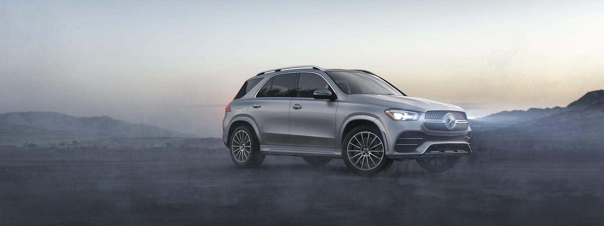 2023 Mercedes-Benz GLE exterior, surrounded by fog