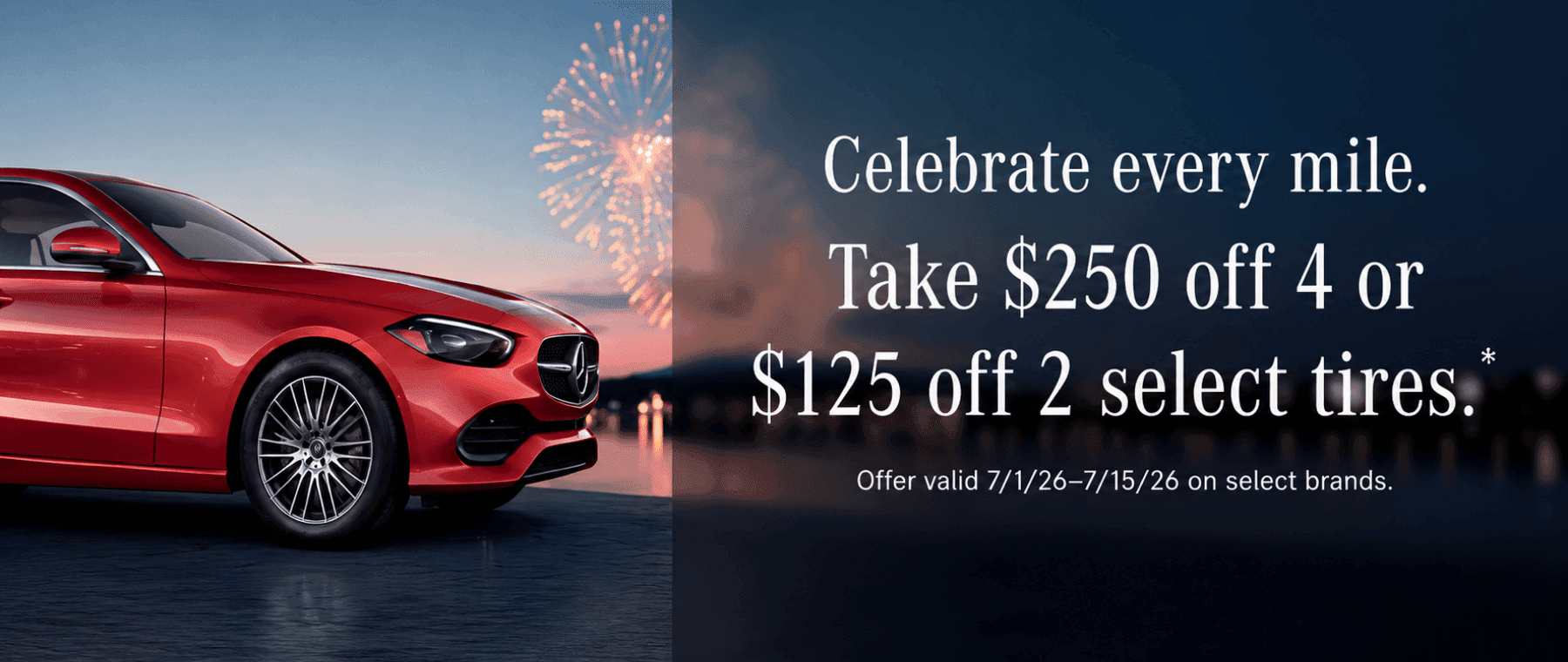 July 2026 Tire Promotion Website Carousel Slider Desktop