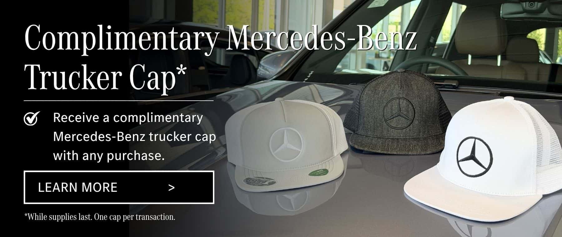 Complimentary Trucker Cap Promo Website Slider