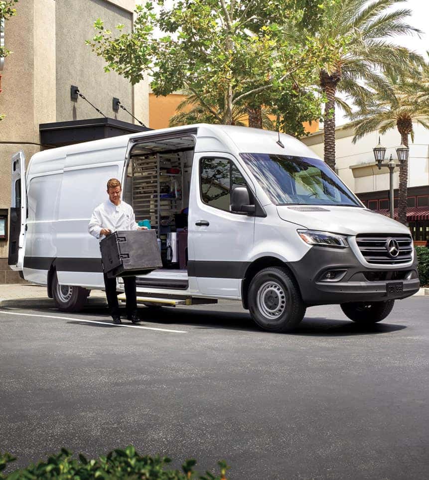 General service van upfit on city street
