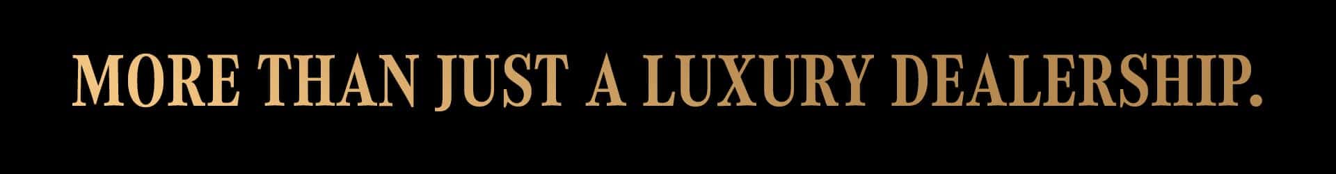Driven by Luxury rooted in community