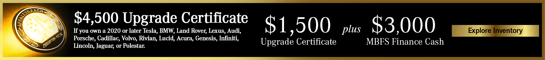 $4,500 Upgrade