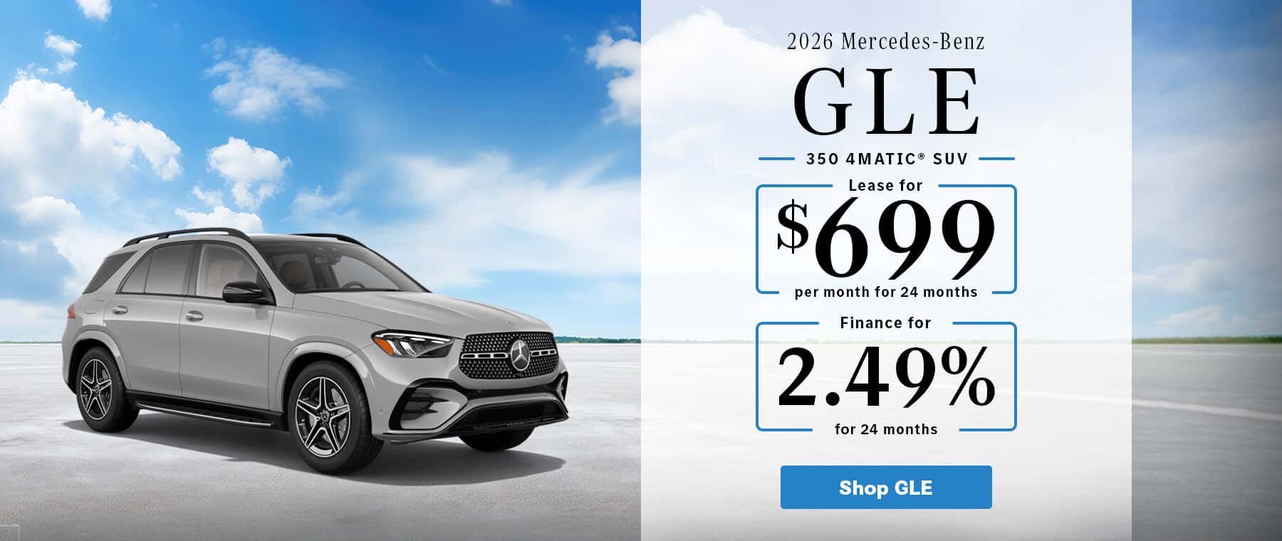 2026 Mercedes-Benz GLE promo