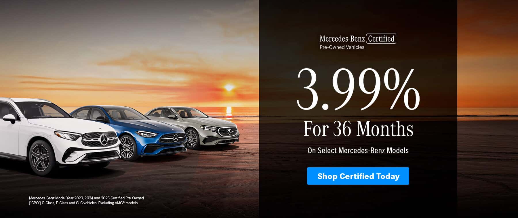 Certified Pre-Owned 3.99% for 36 Months