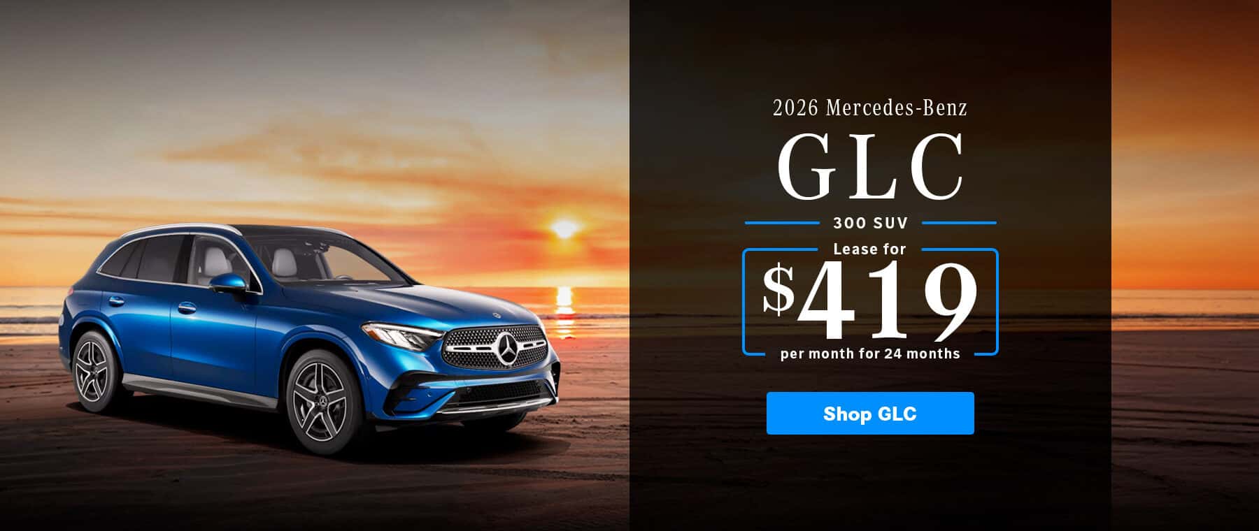 New 2026 Mercedes-Benz GLC 300 SUV promo