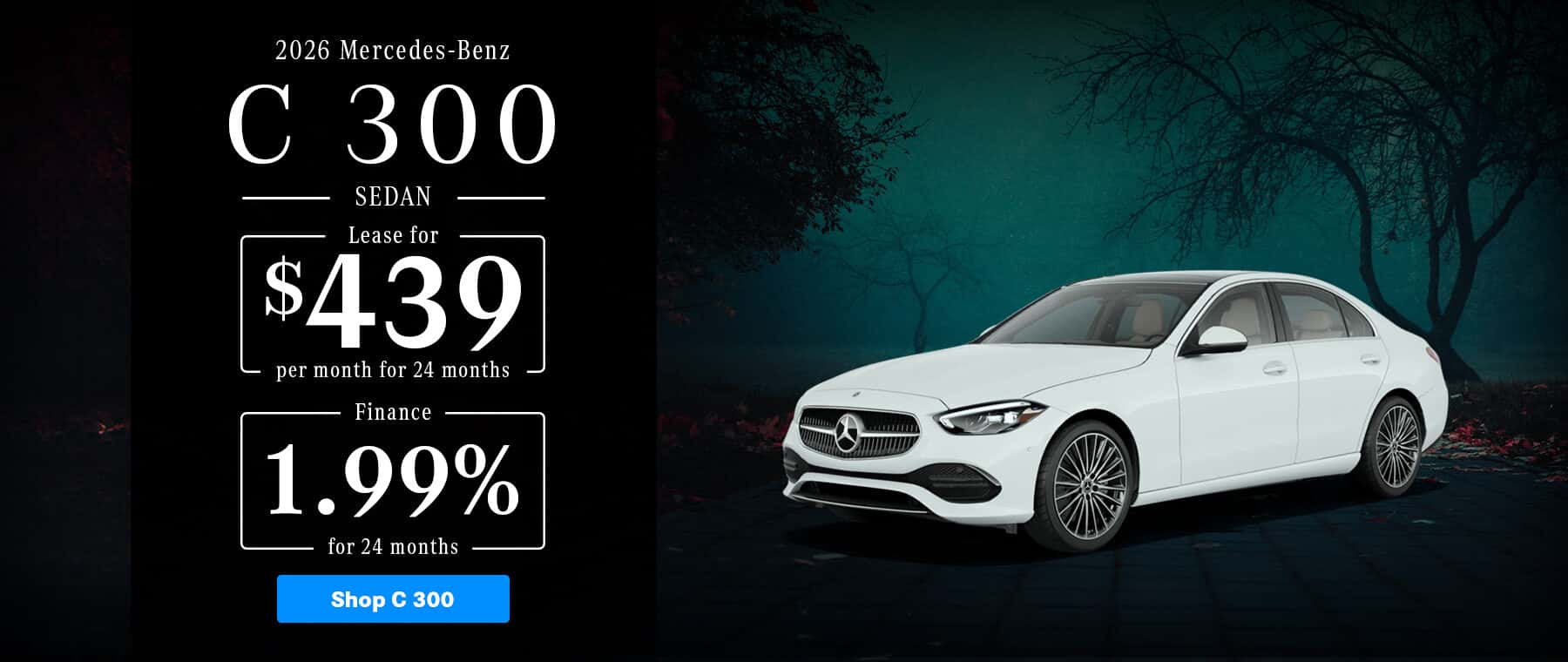 New Mercedes-Benz C 300 Sedan Lease and Finance Promo