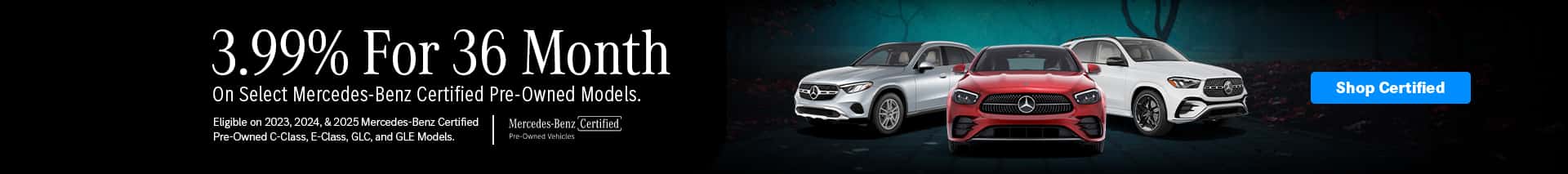 Mercedes-Benz Certified Pre-Owned Promo