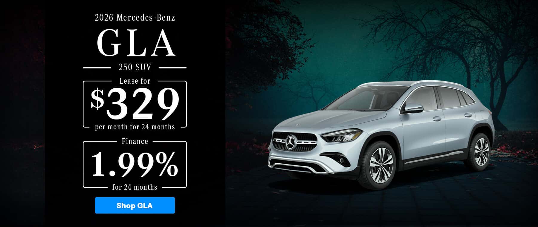 New Mercedes-Benz GLA 250 promo