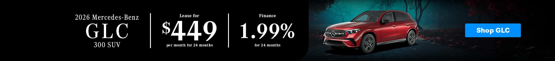 New Mercedes-benz GLC 300 promo