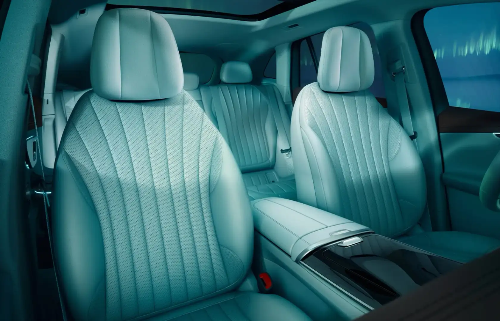 Interior of the 2026 EQE SUV