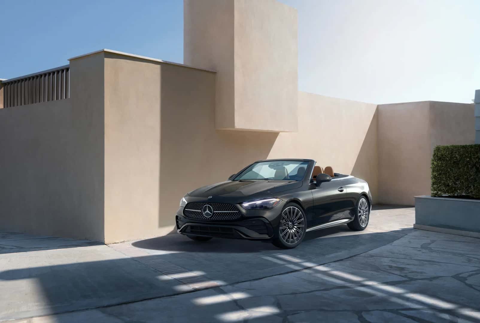 2026 Mercedes-Benz CLE Cabriolet luxury convertible being serviced