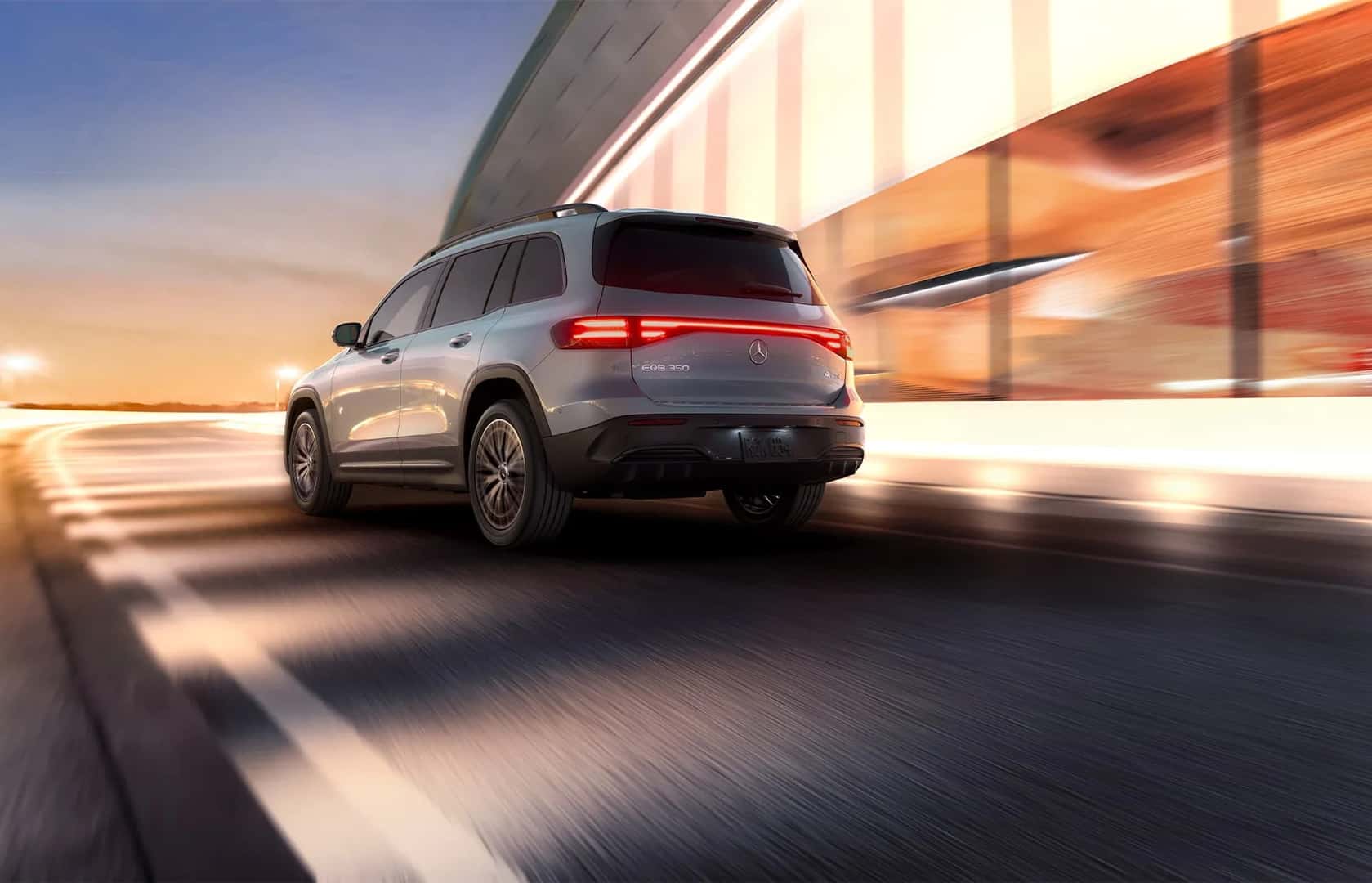 2026 Mercedes-Benz EQB 300 4MATIC and EQB 350 4MATIC electric SUVs side-by-side