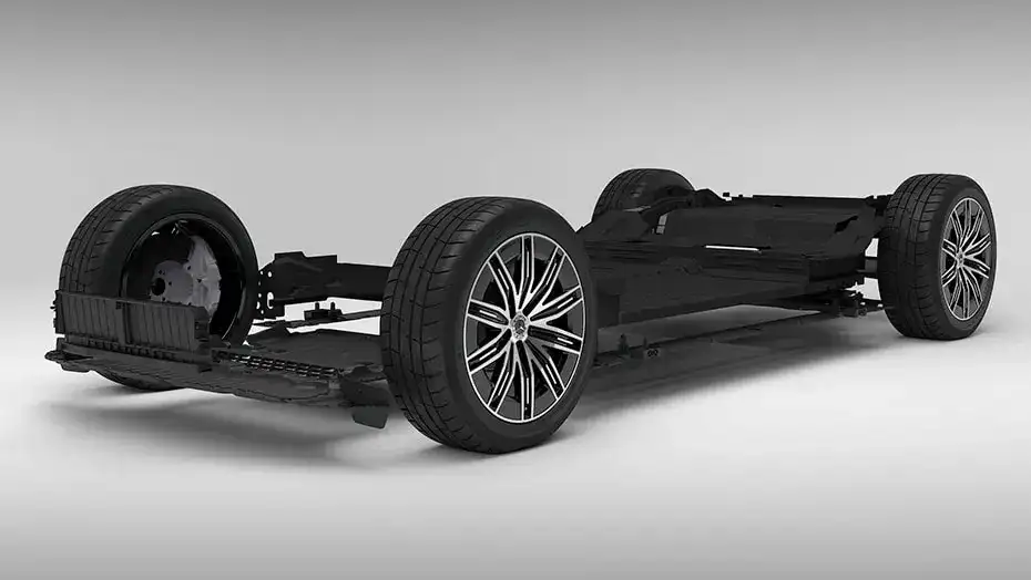 2026 Mercedes-Benz EQE SUV utilizing its 3500 pound towing capacity