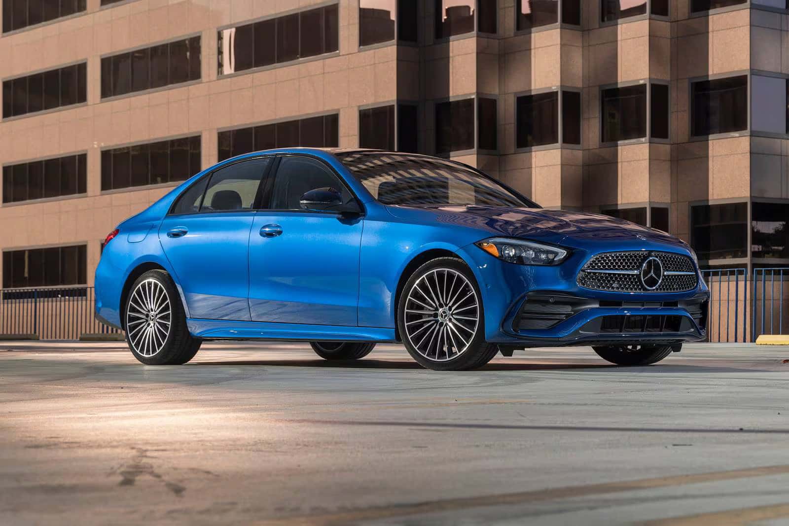 A high-performance 2026 Mercedes-AMG C-Class Sedan.