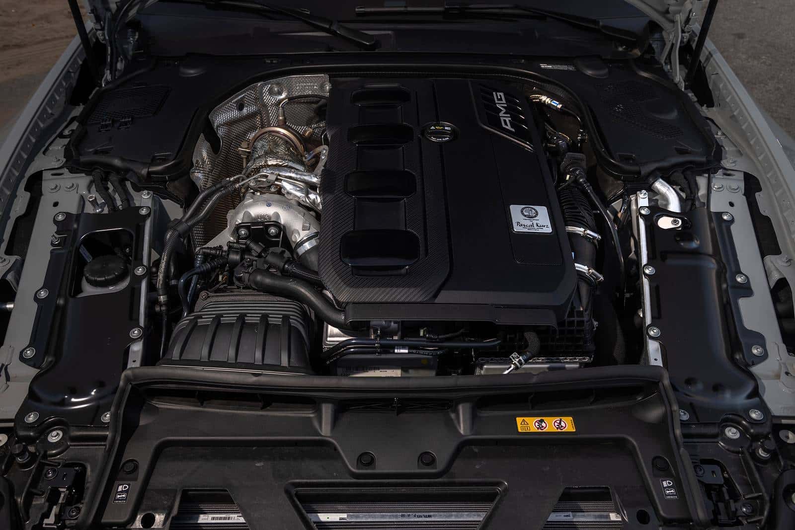 Handcrafted AMG 2.0-liter turbocharged engine with Formula 1 derived technology