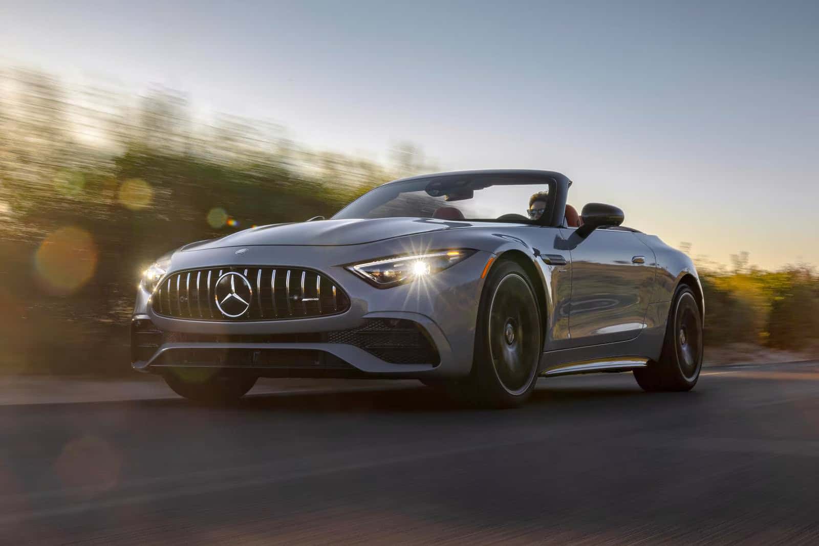 2026 Mercedes-AMG SL 63 Roadster showcasing its dynamic 4MATIC+ all-wheel drive system