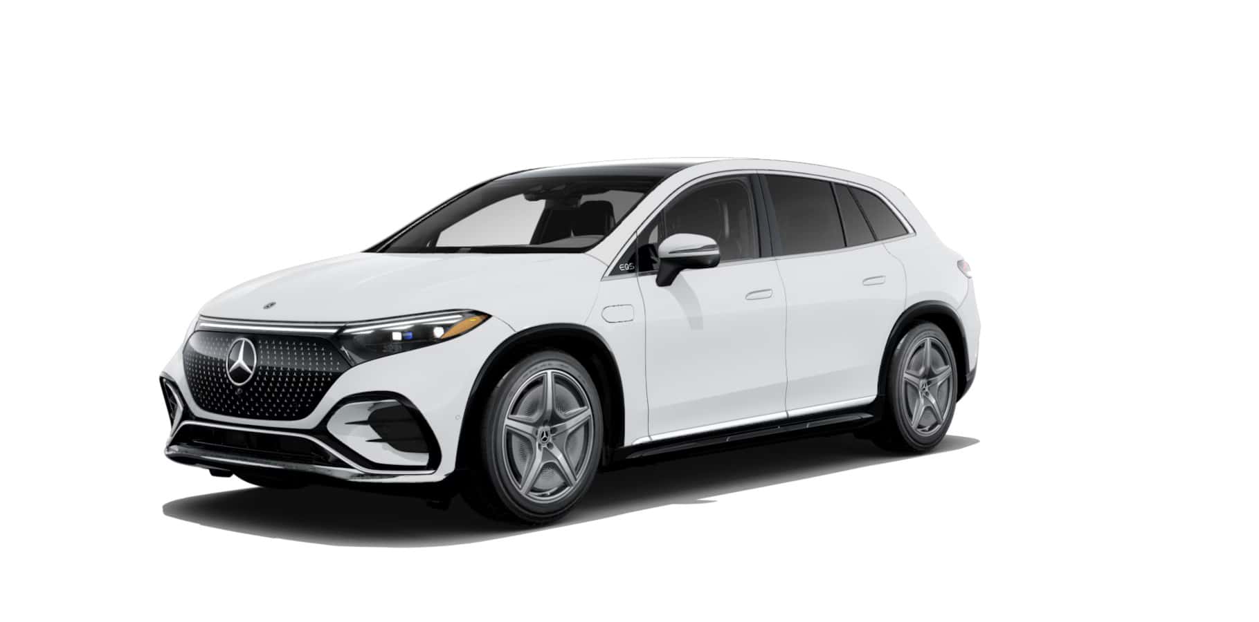2026 Mercedes-Benz EQS 550 4MATIC performance electric SUV accelerating smoothly on a highway