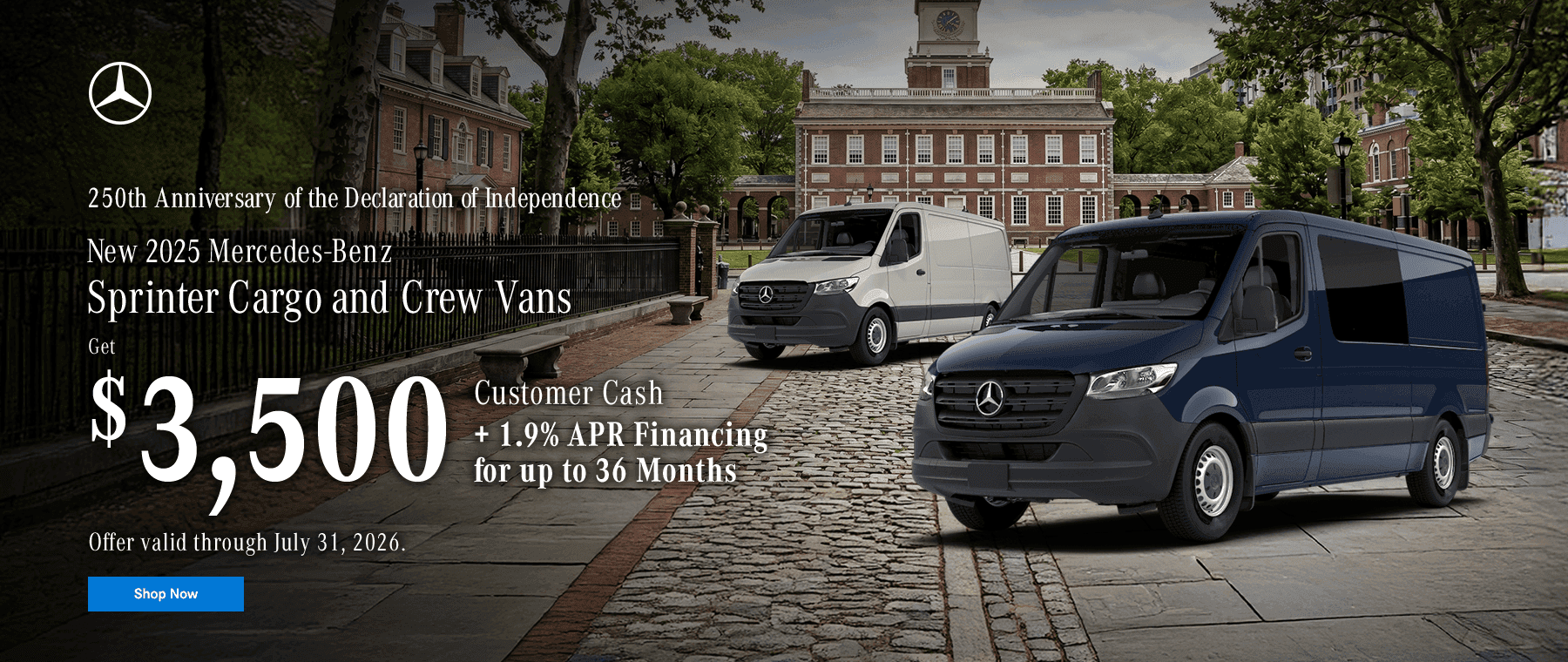 New 2025 Mercedes-Benz Sprinter Cargo and Crew Vans