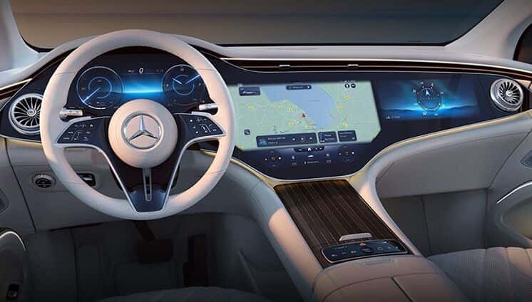 2027 Mercedes-Benz EQS SUV MBUX Hyperscreen technology