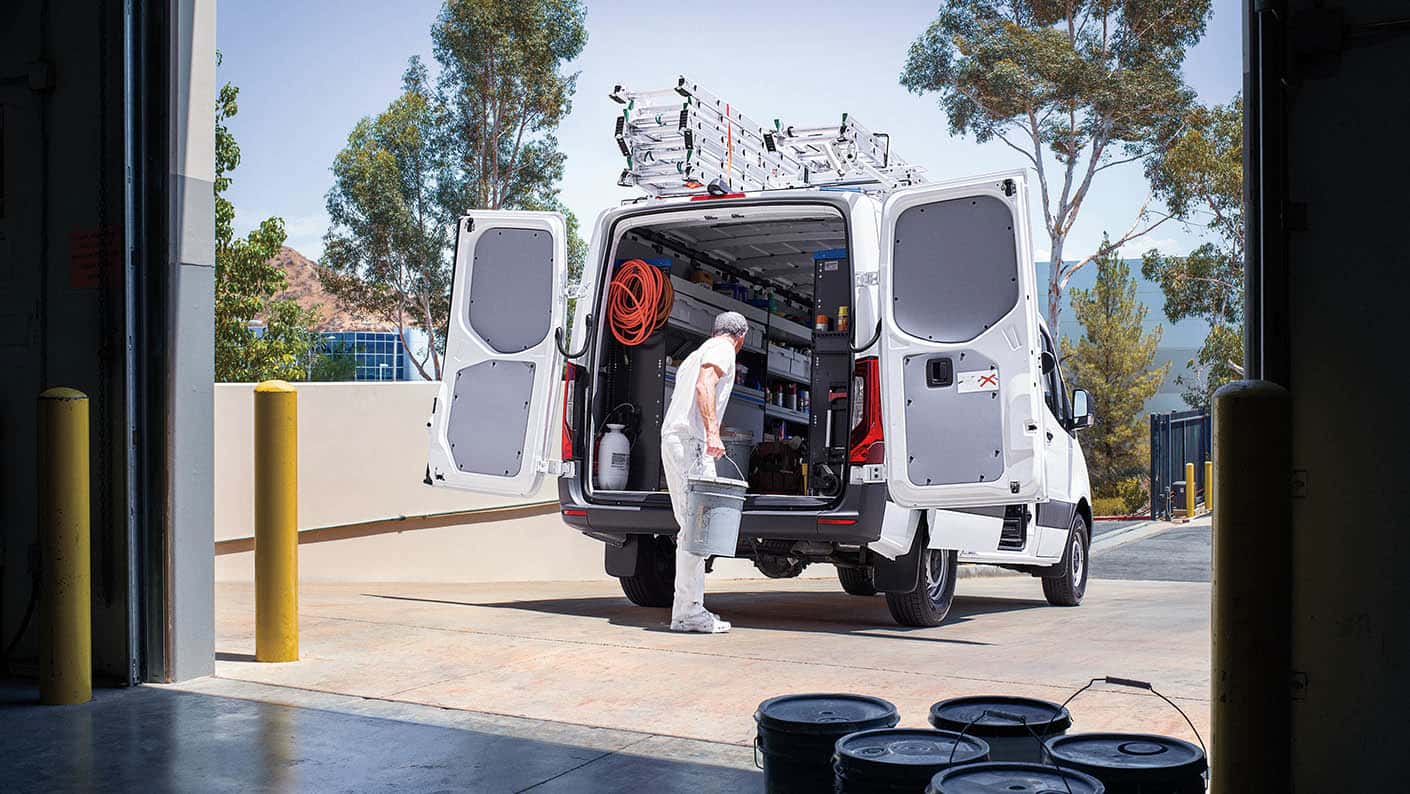 Mercedes-Benz Sprinter Cargo Van configured for contractors and tradespeople