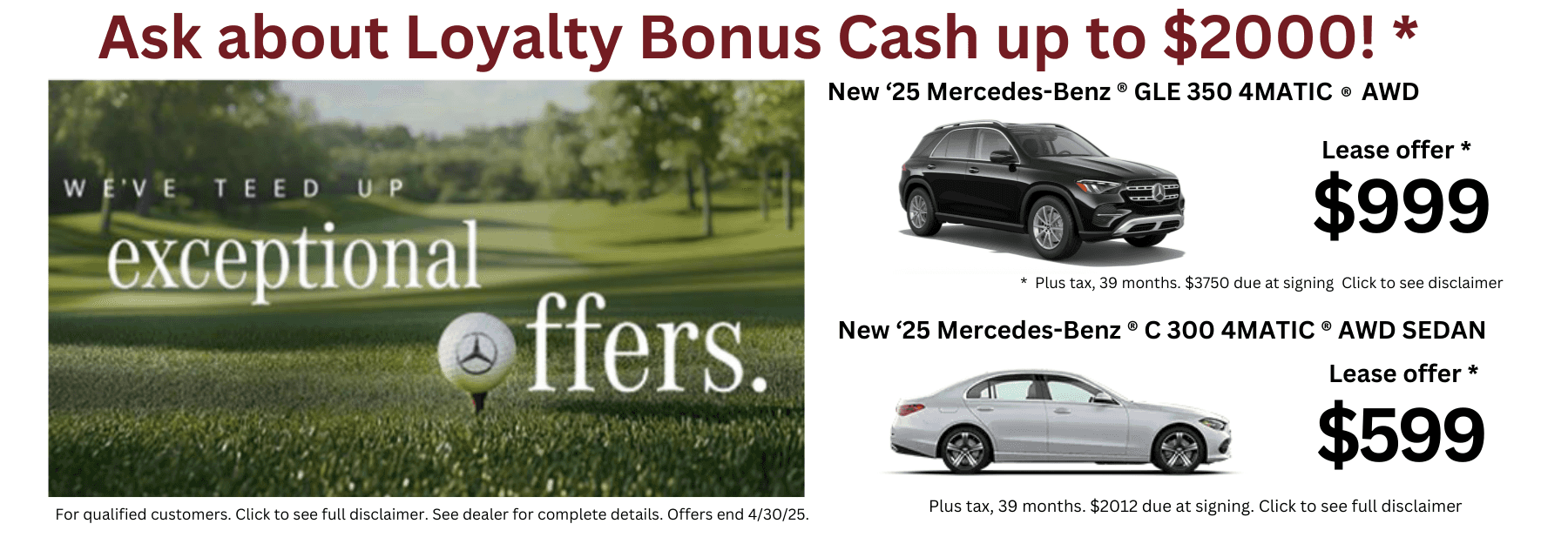 Mercedes Offers