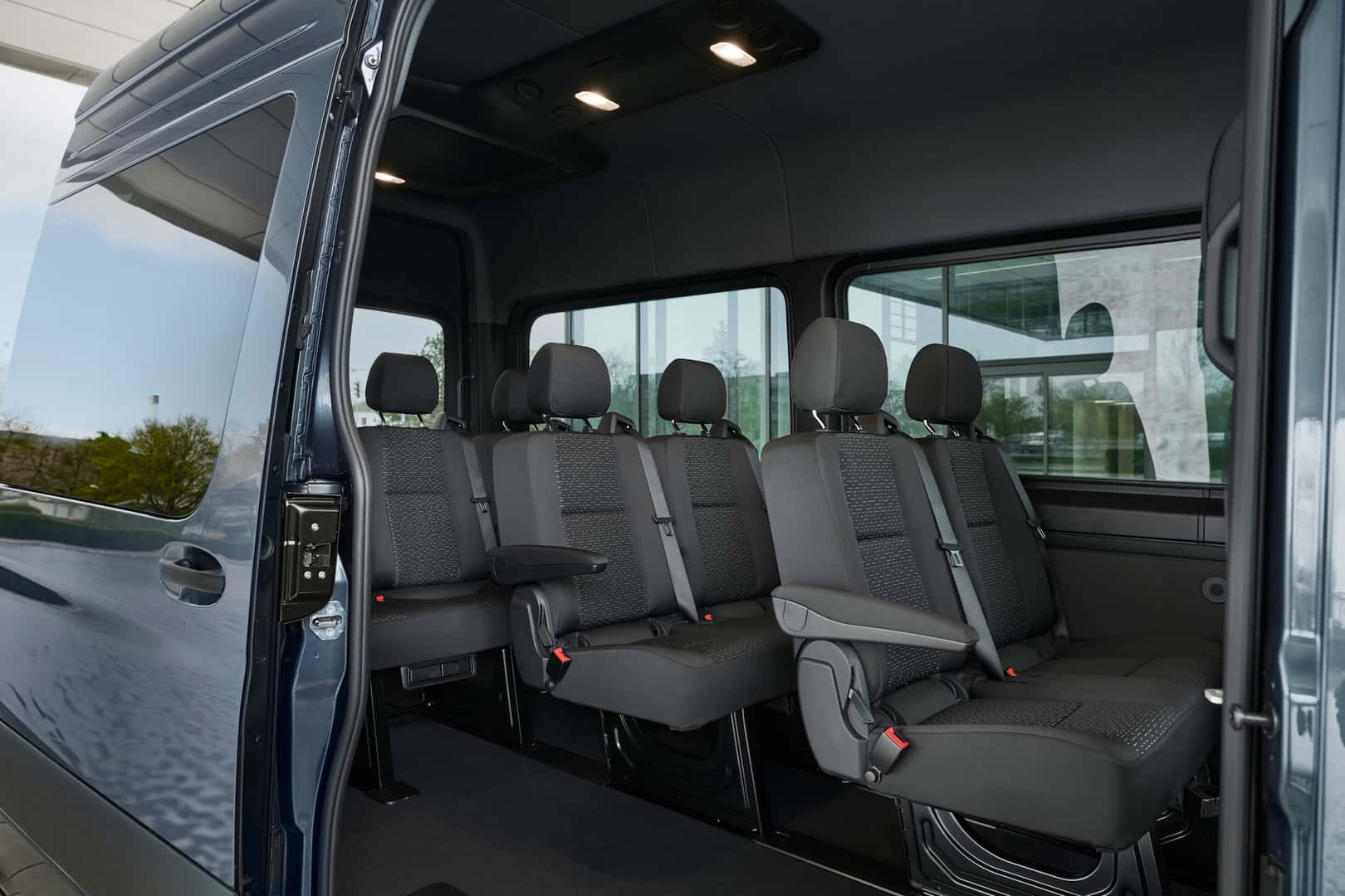 2025 Mercedes-Benz eSprinter Rear Seat Layout