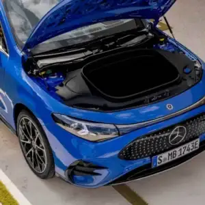 2026 Mercedes-Benz CLA Sky Blue Metallic frunk
