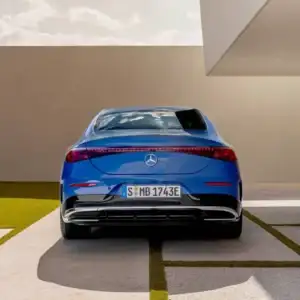 2026 Mercedes-Benz CLA Sky Blue Metallic rear view