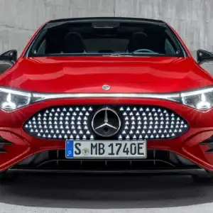 2026 Mercedes-Benz CLA MANUFAKTUR Patagonia Red Metallic front view