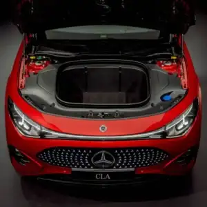2026 Mercedes-Benz CLA MANUFAKTUR Patagonia Red Metallic frunk