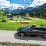 2026 Mercedes Benz AMG E 53 Hybrid Wagon at a golf course