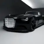 Mercedes Benz Vision Iconic front fiew black and white