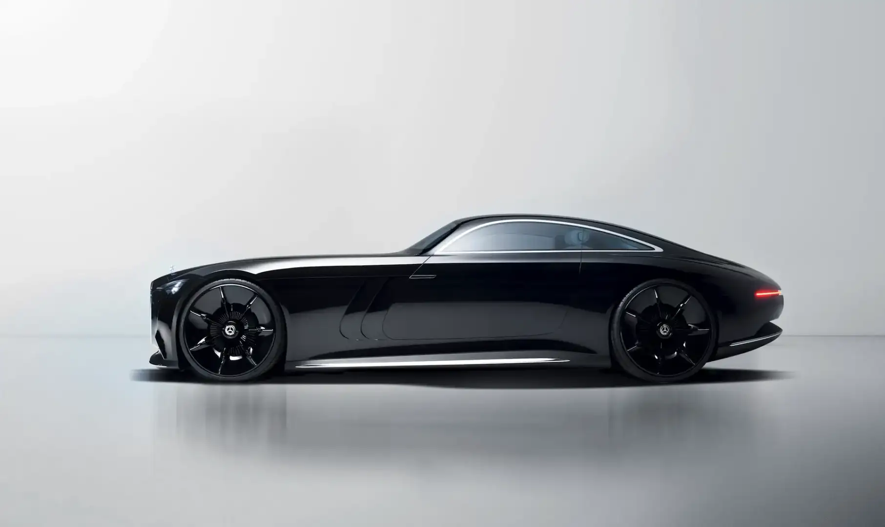 Mercedes Benz Vision Iconic black and white driver side profile