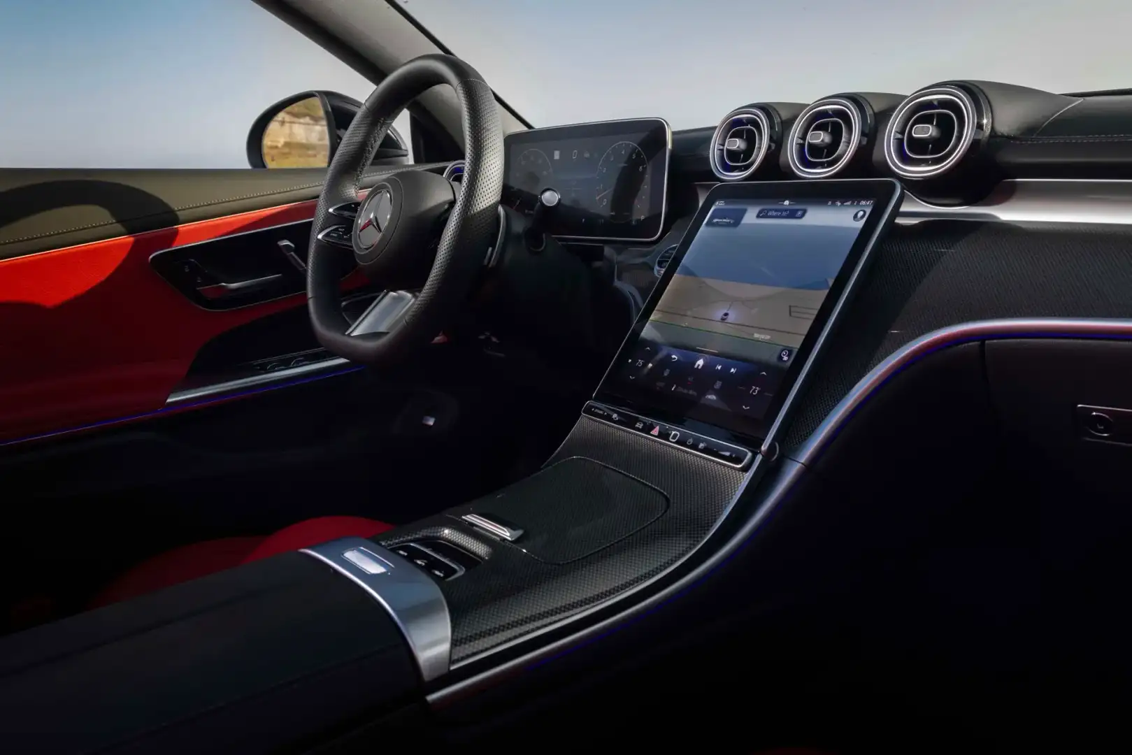 Interior of the Mercedes-Benz CLE Cabriolet