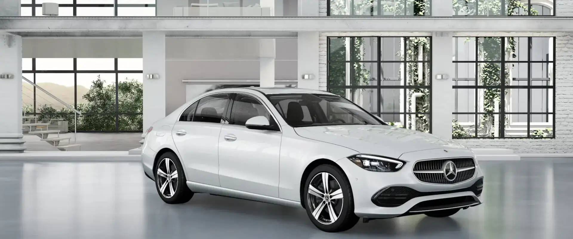 2026 Mercedes Benz C Class Sedan MANUFAKTUR Moonlight White Metallic