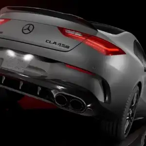 2026 Mercedes-Benz CLA Coupe Rear View with Tailpipes