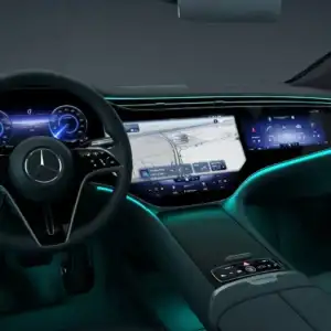 2026 Mercedes-Benz EQS Sedan Cockpit with Ambient Lighting