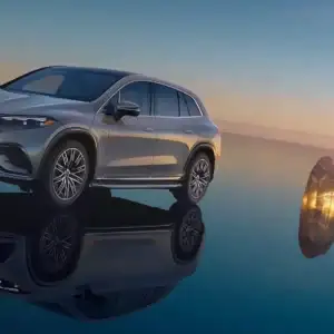 2026 Mercedes-Benz EQS SUV Front and Driver's Side View