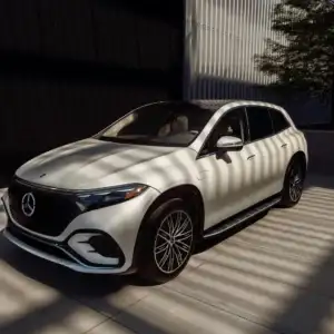 2026 Mercedes-Benz EQS SUV Parked in the Shade