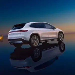 2026 Mercedes-Benz EQS SUV Rear and Passenger Side View