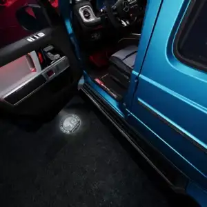 2026 Mercedes-Benz G-Class SUV AMG Crest Projectors and Illuminated Door Sills