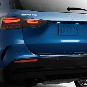 2026 Mercedes-Benz GLA SUV Rear View in Blue