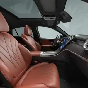 2026 Mercedes Benz GLC Coupe GLC 300 4MATIC Coupe Sienna Brown and Black interior