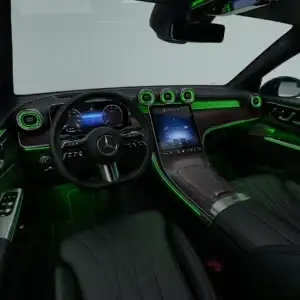 2026 Mercedes Benz GLC Coupe GLC 300 4MATIC Coupe interior green ambient lighting