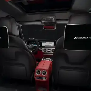 2026 Mercedes-Benz G-Class SUV Rear Seat Entertainment System Twin Flatscreens