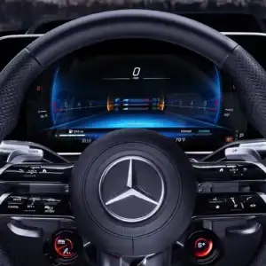 2026 Mercedes-Benz S-Class Sedan Steering Wheel and Digital Instrument Cluster