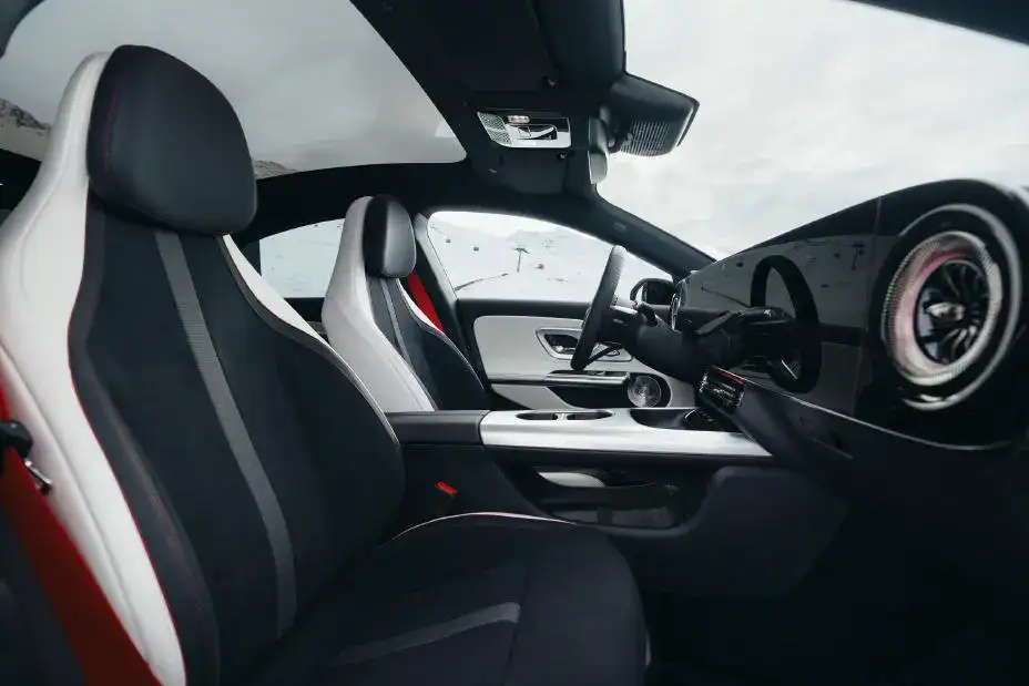 Interior View of the 2027 Mercedes-Benz CLA 220 Hybrid front seats