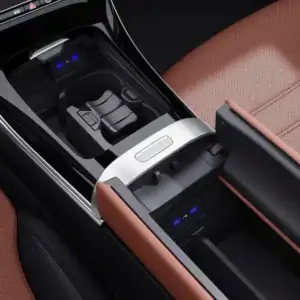 2026 Mercedes Benz C Class Sedan Sienna Brown leather center console