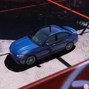 2026 Mercedes Benz C Class Sedan AMG C 43 Starling Blue top view