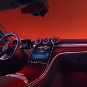 2026 Mercedes Benz C Class Sedan AMG C 63 S E Performance dashboard